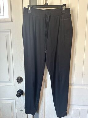 Victoria's Secret Black Fleece High Waisted Jogger Sweatpants Small